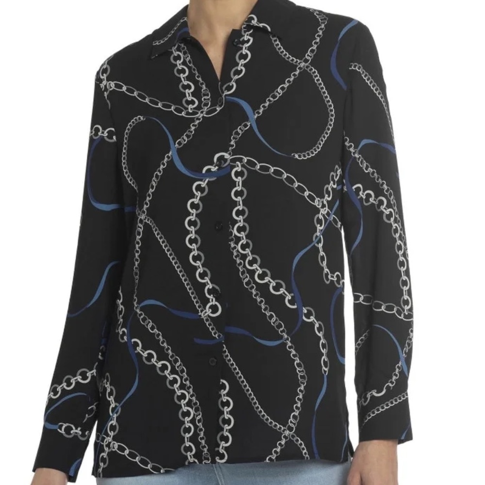 Chelsea & Theodore Chain Link Blouse